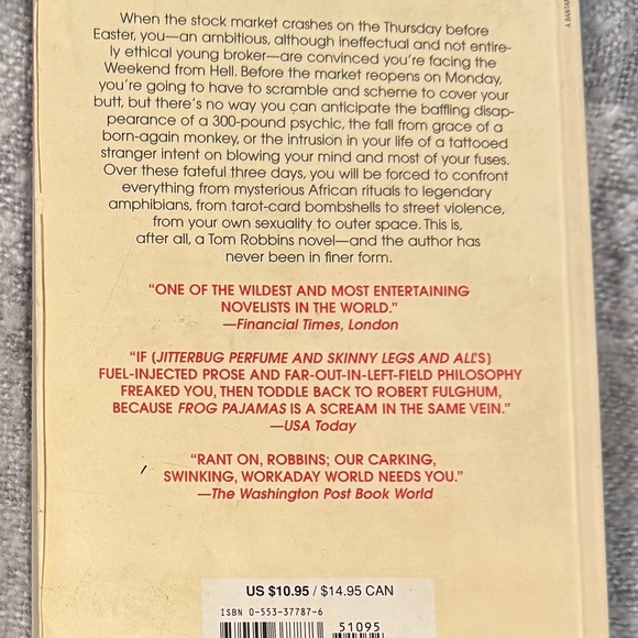 Tom Robbins- Half Asleep in Frog Pajamas Soft Cover Book - Picture 5 of 9